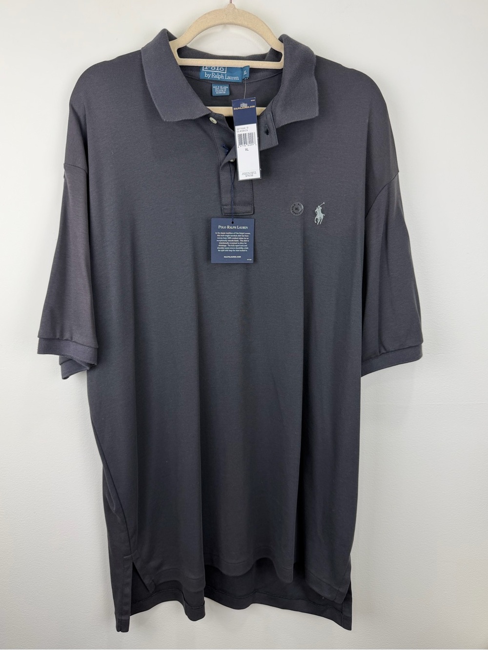 Polo Ralph Lauren Men’s XL Classic Polo Shirt Gray NWT Pony Logo
